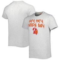 Men's Homage Ash Tampa Bay Buccaneers Hyper Local Tri-Blend T-Shirt