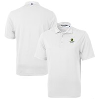 Men's Cutter & Buck White John Deere Classic Virtue Eco Pique Recycled Polo