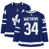 Auston Matthews Blue Toronto Maple Leafs Autographed adidas 2022 Hart Trophy Winner Authentic Jersey with ''2022 Hart'' Inscription