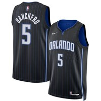 Unisex Nike Paolo Banchero Black Orlando Magic 2022 NBA Draft First Round Pick Swingman Jersey - Icon Edition
