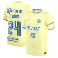 Men's Nike Federico Viñas Yellow Club America 2022/23 Home Authentic Player Jersey
