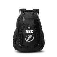 MOJO Black Tampa Bay Lightning Personalized Premium Laptop Backpack