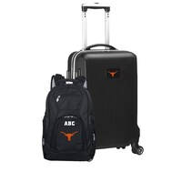 MOJO Black Texas Longhorns Personalized Deluxe 2-Piece Backpack & Carry-On Set