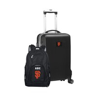 MOJO Black San Francisco Giants Personalized Deluxe 2-Piece Backpack & Carry-On Set