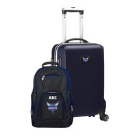 MOJO Navy Charlotte Hornets Personalized Deluxe 2-Piece Backpack & Carry-On Set