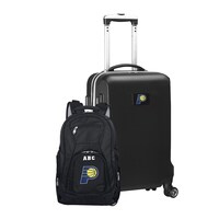 MOJO Black Indiana Pacers Personalized Deluxe 2-Piece Backpack & Carry-On Set