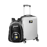 MOJO Silver Indiana Pacers Personalized Deluxe 2-Piece Backpack & Carry-On Set