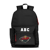 MOJO Black Minnesota Wild Personalized Campus Laptop Backpack