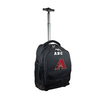 MOJO Black Arizona Diamondbacks 19'' Personalized Premium Wheeled Backpack