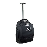 MOJO Black Kansas City Royals 19'' Personalized Premium Wheeled Backpack