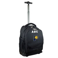MOJO Black Indiana Pacers 19'' Personalized Premium Wheeled Backpack