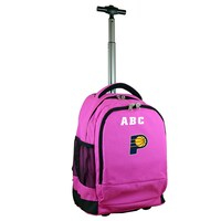 MOJO Pink Indiana Pacers 19'' Personalized Premium Wheeled Backpack