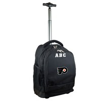MOJO Black Philadelphia Flyers 19'' Personalized Premium Wheeled Backpack