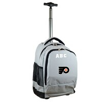 MOJO Gray Philadelphia Flyers 19'' Personalized Premium Wheeled Backpack