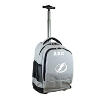 MOJO Gray Tampa Bay Lightning 19'' Personalized Premium Wheeled Backpack