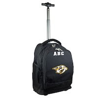 MOJO Black Nashville Predators 19'' Personalized Premium Wheeled Backpack