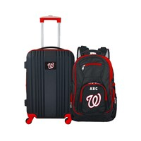 MOJO Washington Nationals Personalized Premium 2-Piece Backpack & Carry-On Set
