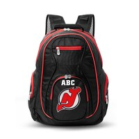 MOJO Black New Jersey Devils Personalized Premium Color Trim Backpack