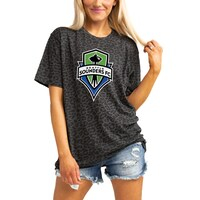 Women's Gameday Couture Leopard Seattle Sounders FC T-Shirt