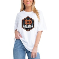 Women's Gameday Couture White Houston Dynamo FC Oversized T-Shirt