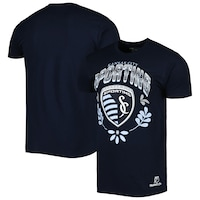 Men's Mitchell & Ness Navy Sporting Kansas City Serape T-Shirt