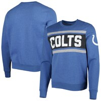 Men's '47 Heathered Royal Indianapolis Colts Bypass Tribeca Pullover Sweatshirt