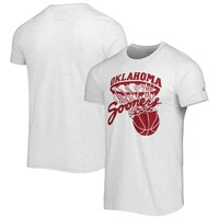 Men's Homefield Ash Oklahoma Sooners Vintage Basketball T-Shirt