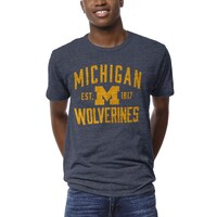 Men's League Collegiate Wear Heather Navy Michigan Wolverines 1274 Victory Falls T-Shirt