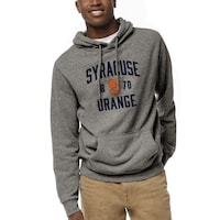 Men's League Collegiate Wear Heather Gray Syracuse Orange Heritage Tri-Blend Pullover Hoodie