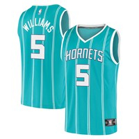 Men's Fanatics Branded Mark Williams Teal Charlotte Hornets Fast Break Replica Player Jersey - Icon Edition