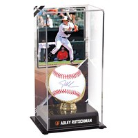 Adley Rutschman Baltimore Orioles Autographed Baseball and Sublimated Baseball Display Case with Image