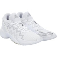 White Kansas Jayhawks Team-Issued Adidas Don 2 Shoes from the Basketball Program - Size 9
