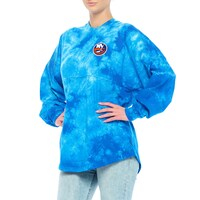 Women's Fanatics Branded Royal New York Islanders Crystal-Dye Long Sleeve T-Shirt
