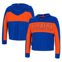 Girls Youth Colosseum Royal Florida Gators Galooks Hoodie Lace-Up Long Sleeve T-Shirt