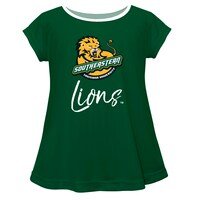 Girls Infant Green Southeastern Louisiana Lions A-Line Top