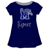 Girls Infant Royal Memphis Tigers A-Line Top