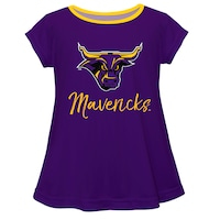 Girls Infant Purple Minnesota State Mavericks A-Line Top