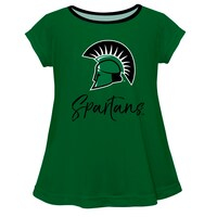 Girls Youth Green USC Upstate Spartans A-Line Top