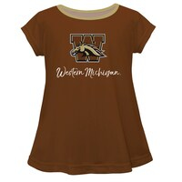 Girls Youth Brown Western Michigan Broncos A-Line Top