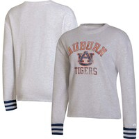 Women's Russell Ash Auburn Tigers Vintage Tri-Blend Pullover Sweatshirt