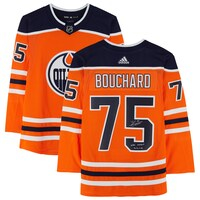 Evan Bouchard Orange Edmonton Oilers Autographed adidas Authentic Jersey with "NHL Debut 10/6/18" Inscription