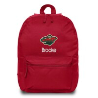 Red Minnesota Wild Personalized Backpack