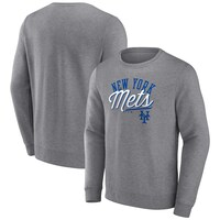 Men's Fanatics Branded Gray New York Mets Simplicity Pullover Sweatshirt