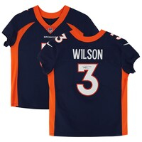Russell Wilson Navy Denver Broncos Autographed Nike Elite Jersey
