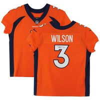 Russell Wilson Orange Denver Broncos Autographed Nike Elite Jersey