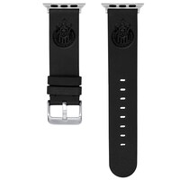 Black Chivas 38/40/41mm Logo Sport Leather Apple Watch Band