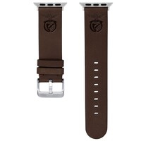 Brown Benfica 38/40/41mm Logo Sport Leather Apple Watch Band