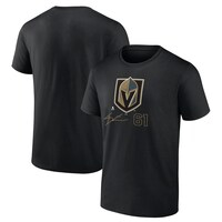 Men's Fanatics Branded Mark Stone Black Vegas Golden Knights Name and Number T-Shirt