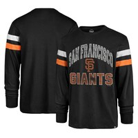 Men's '47 Black San Francisco Giants Irving Long Sleeve T-Shirt
