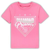 Girls Toddler Pink Milwaukee Brewers Diamond Princess T-Shirt